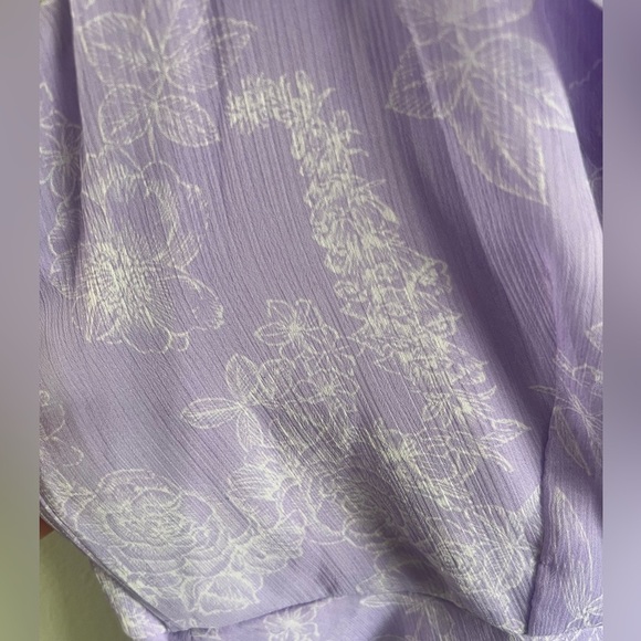 Chaps Lavender Wrap Dress - Picture 2 of 10